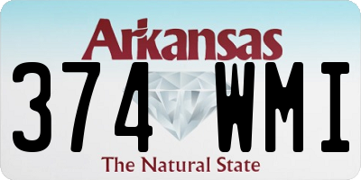 AR license plate 374WMI