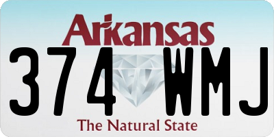 AR license plate 374WMJ