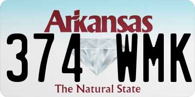 AR license plate 374WMK
