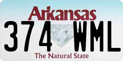 AR license plate 374WML