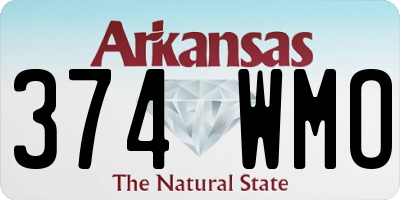AR license plate 374WMO