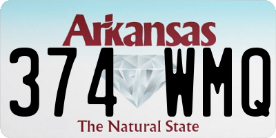 AR license plate 374WMQ