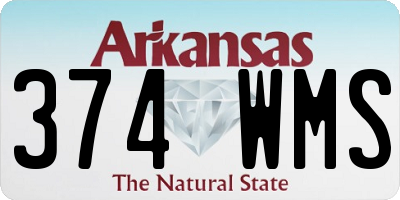 AR license plate 374WMS