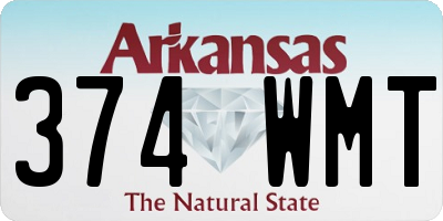 AR license plate 374WMT