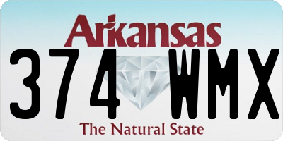 AR license plate 374WMX