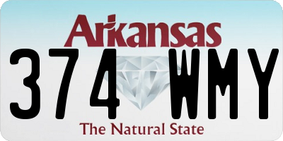 AR license plate 374WMY