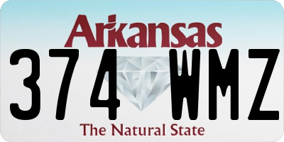 AR license plate 374WMZ
