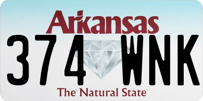 AR license plate 374WNK