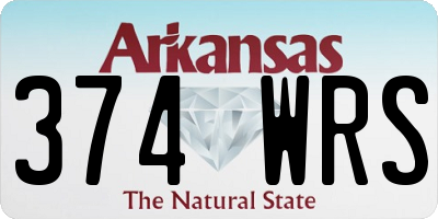 AR license plate 374WRS