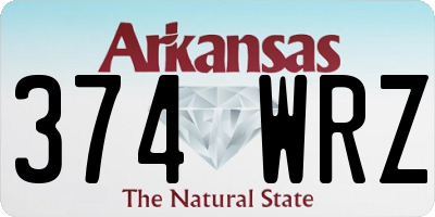 AR license plate 374WRZ
