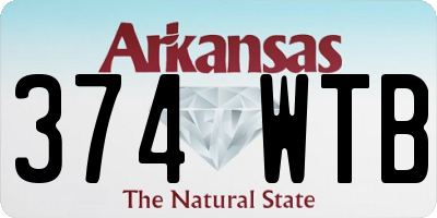 AR license plate 374WTB