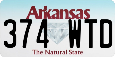 AR license plate 374WTD