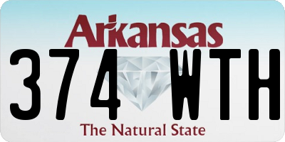 AR license plate 374WTH