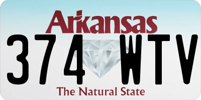 AR license plate 374WTV