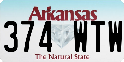AR license plate 374WTW