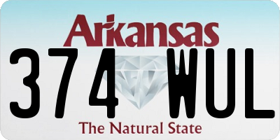 AR license plate 374WUL