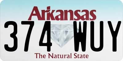 AR license plate 374WUY