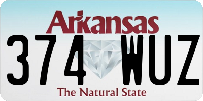 AR license plate 374WUZ