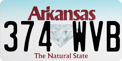 AR license plate 374WVB