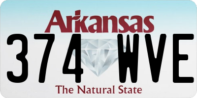 AR license plate 374WVE