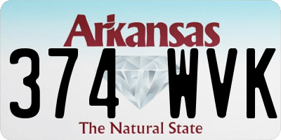 AR license plate 374WVK