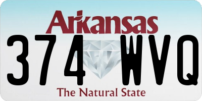 AR license plate 374WVQ