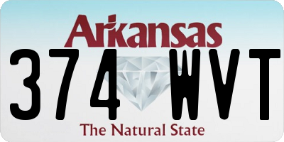 AR license plate 374WVT