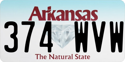 AR license plate 374WVW