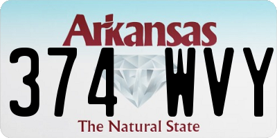 AR license plate 374WVY