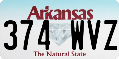 AR license plate 374WVZ