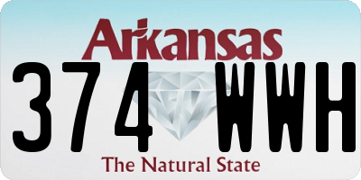 AR license plate 374WWH