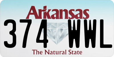 AR license plate 374WWL