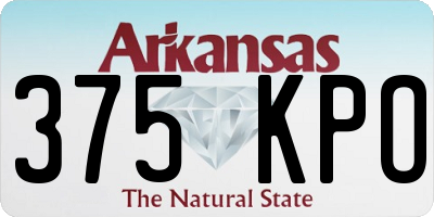 AR license plate 375KPO