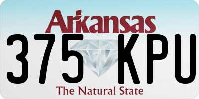 AR license plate 375KPU