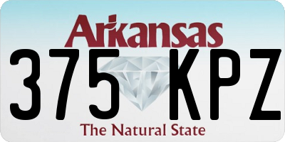 AR license plate 375KPZ