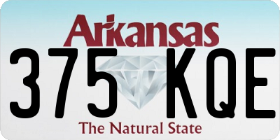 AR license plate 375KQE