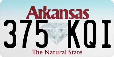 AR license plate 375KQI