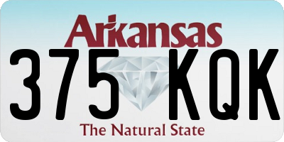 AR license plate 375KQK