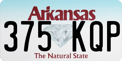 AR license plate 375KQP