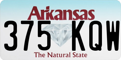 AR license plate 375KQW