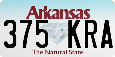 AR license plate 375KRA
