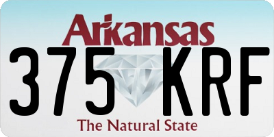 AR license plate 375KRF