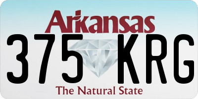 AR license plate 375KRG