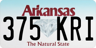 AR license plate 375KRI