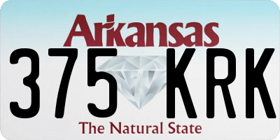 AR license plate 375KRK