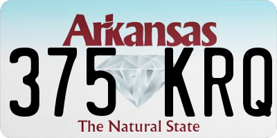 AR license plate 375KRQ