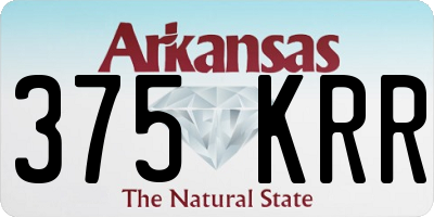 AR license plate 375KRR