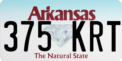 AR license plate 375KRT