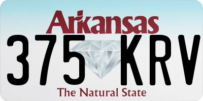 AR license plate 375KRV