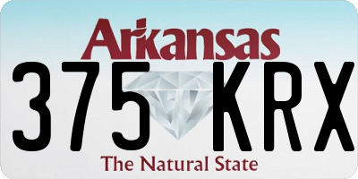 AR license plate 375KRX